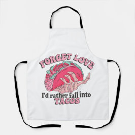 Delantal Anti valentina, olvídate del amor que me gustan lo