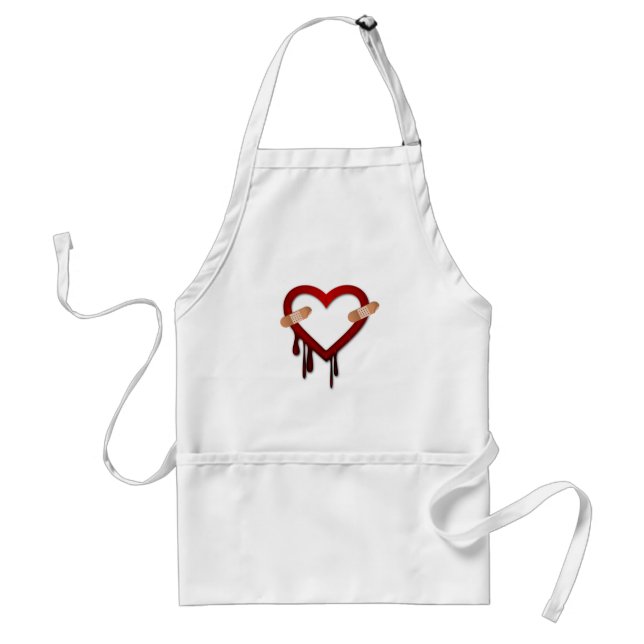 Delantal antidía de San Valentín de corazón roto (Frente)