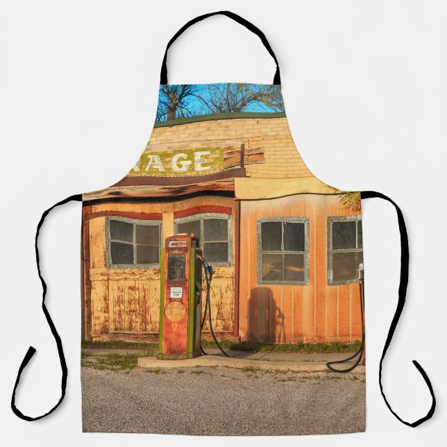 Delantal Antigua estación de servicio en Utah rural, EEUU.  (Anverso)