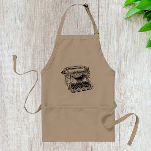 Delantal Antigua máquina de escribir Apron