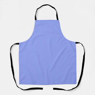 Delantal anuncio azul pastel personalizado de color sólido 