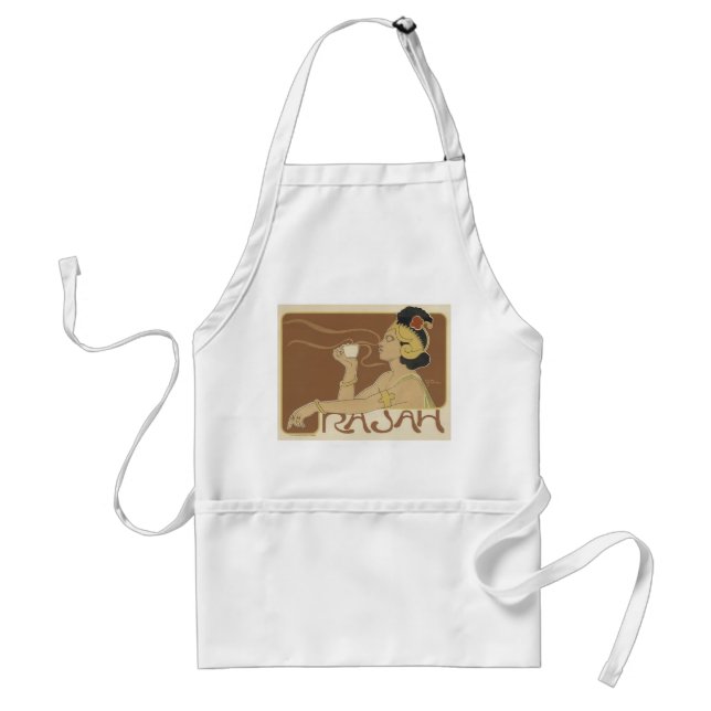 Delantal Anuncio del café de la época de Rajah (Frente)