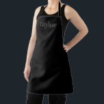 Delantal Apagón Minimalista moderno personalizado<br><div class="desc">El Blackout Modern Minimalista Trendy Personalized Apron es un accesorio sofisticado y práctico, perfecto para una variedad de ocasiones. Este delantal personalizado es una excelente elección para las mujeres, sirviendo como una personalizado reflexiva regalo del Día de la Madre. Su diseño elegante y su personalización lo convierten en una plataforma...</div>