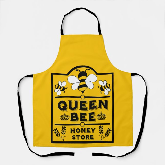 Delantal Apiary Honey Queen Bee (Anverso)