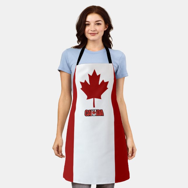 Delantal Apósito de bandera de Canadá (Gastado)