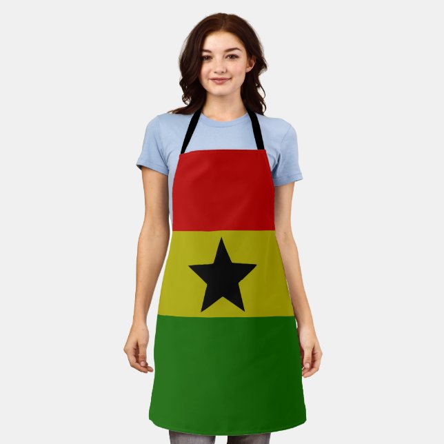 Delantal Apósito de bandera de Ghana (Gastado)