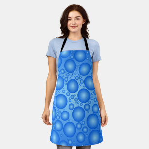 Delantal apósito de burbujas azules
