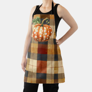 Delantal Apósito de calabaza de punto Polka
