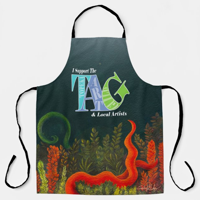 Delantal Apoyo el diseño del Gremio de Arte de Topeka (Anverso)