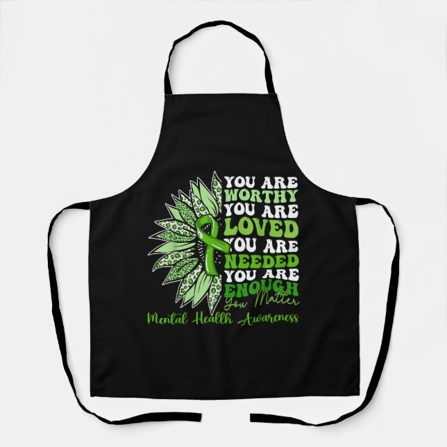 Delantal Apoyo motivacional Guerrero Awarene de Salud Menta (Anverso)