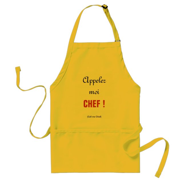 Delantal APPELEZ-MOI CHEF Apron (Frente)