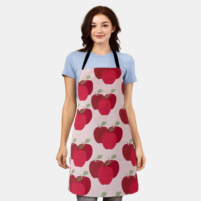 Delantal Apple Mark Print Apron - Durable y de moda (Gastado)