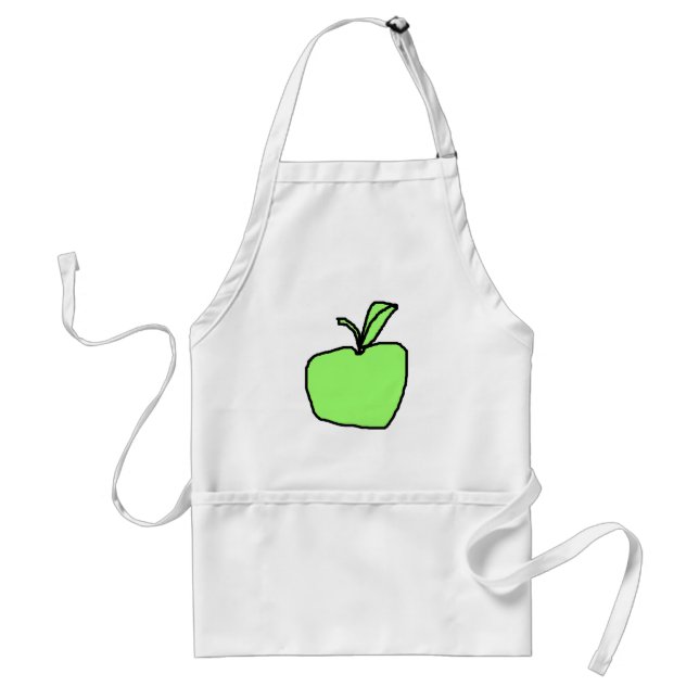 Delantal Apple verde (Frente)