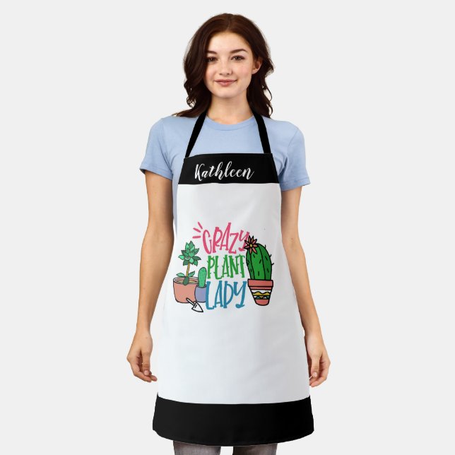 Delantal Apras de la loca planta de locos #Mothersday (Gastado)