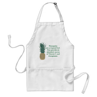 Delantal Aprendizaje de la fruta de piña