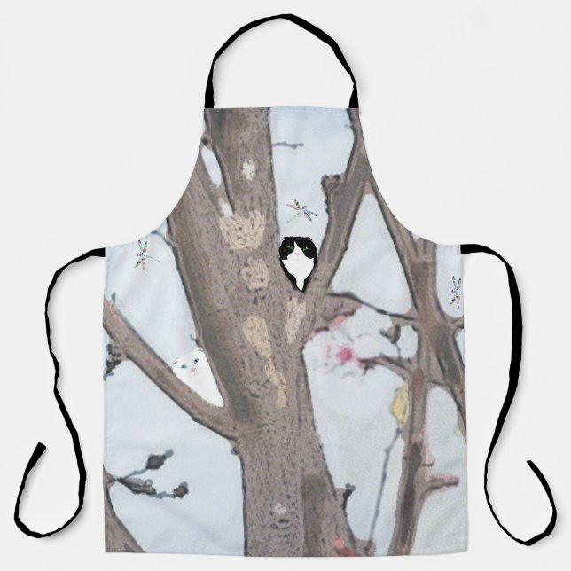 Delantal Aprendo de impresión de alamante de primaverales (Anverso)