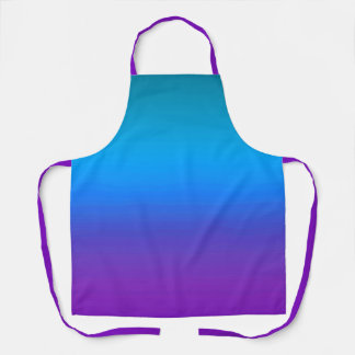 Delantal Aprendo degradado de azul a morado