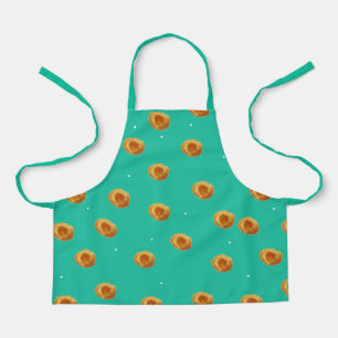 Delantal Apricot Kolaches y Dots apron