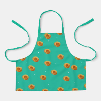 Delantal Apricot Kolaches y Dots apron