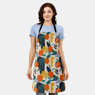 Delantal Apricot y hojas de moda moderno en Moda preppy