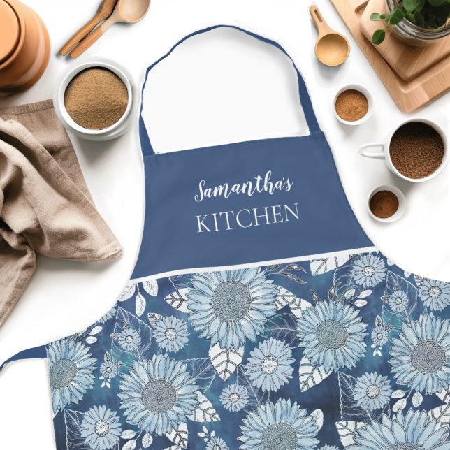 Delantal Apron (Get creative in the kitchen with our personalized Country Sunflower Womens apron! )