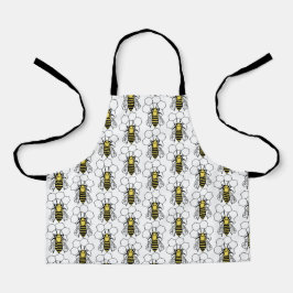 Delantal Apron - Abejas amarillas y negras