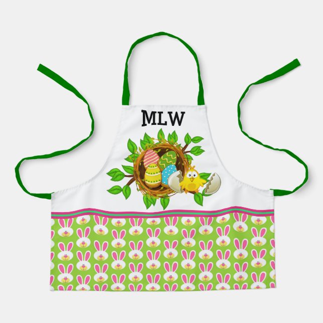 Delantal Apron Adorable "Cookies" De Pascua (Anverso)