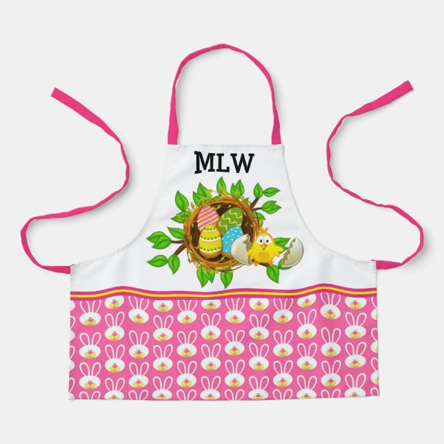 Delantal Apron Adorable "Cookies" De Pascua (Anverso)