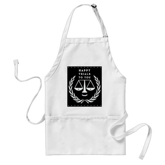 Delantal Apron Adulto, abogado gracioso (Frente)