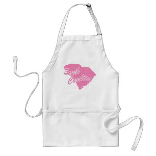 Delantal Apron adulto de Carolina del Sur, estado rosado