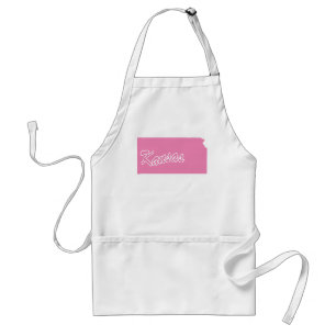 Delantal Apron adulto de Kansas Estatal Rosa