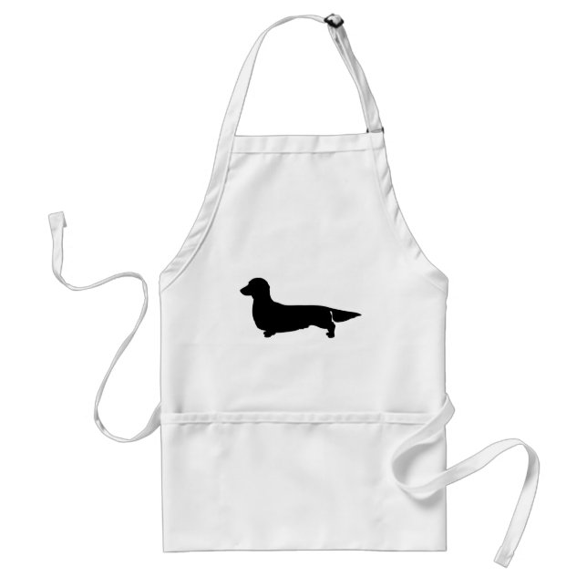 Delantal Apron adulto de Long Hair Dachshund (Frente)