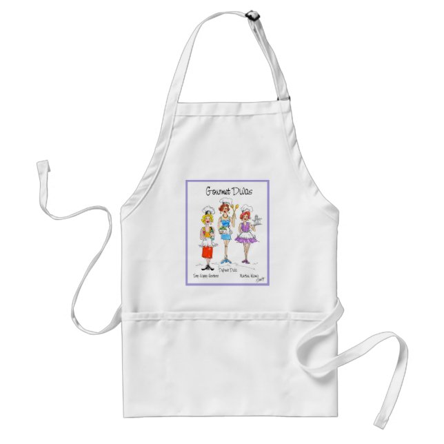 Delantal Apron adulto Gourmet-Divas (Frente)