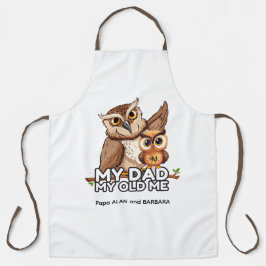 Delantal Apron adulto : Mi papá mi viejo (blanco)