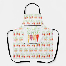 Delantal Apron - Aguas erizos de flores