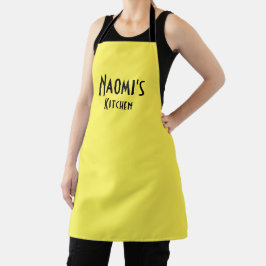 Delantal Apron amarillo personalizado
