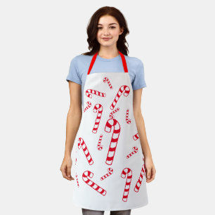 Delantal Apron (ao) - Caña de canto con rayas rojas