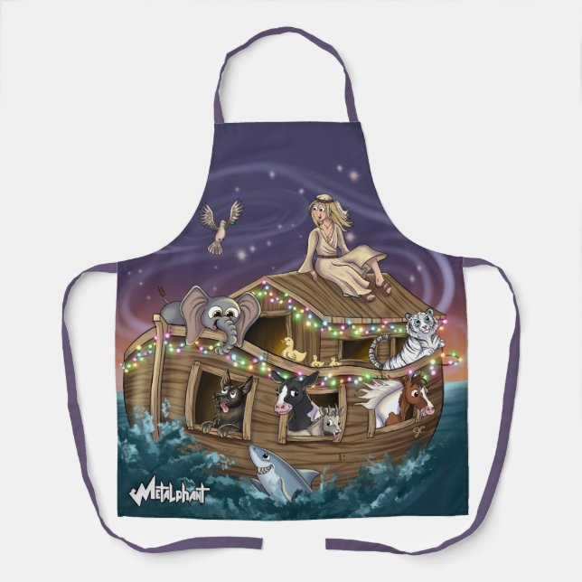 Delantal Apron arca del metalifante Wilbur y Noah-ery (Anverso)