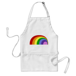 Delantal Apron arco iris retro