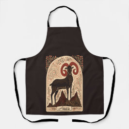 Delantal Apron Aries Celestial Zodiac Art