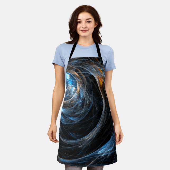 Delantal Apron artístico abstract de todo el mundo (Gastado)