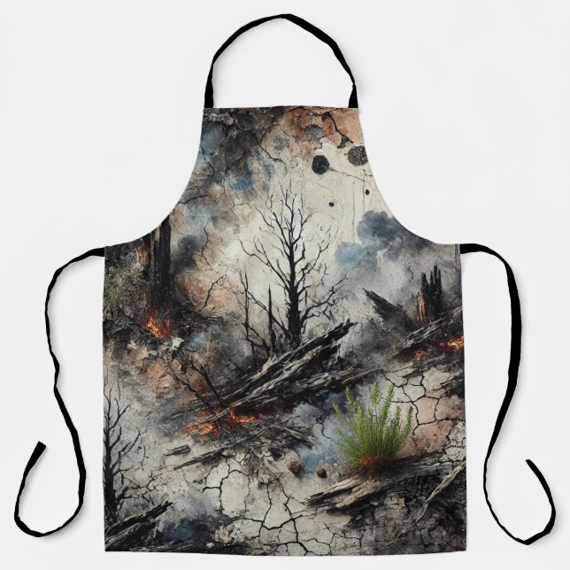 Delantal Apron artístico distópico gótico (Anverso)