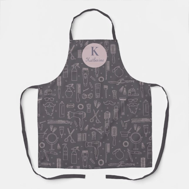 Delantal Apron artístico y barber (Anverso)