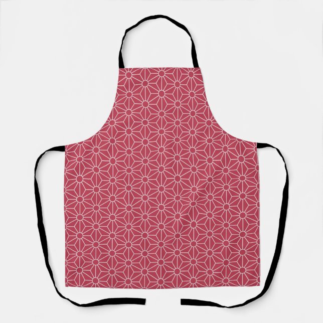 Delantal Apron Asanoha moderno de mediados del siglo XX (Anverso)