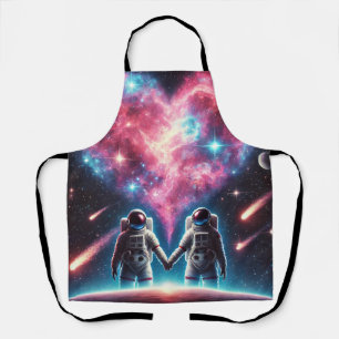 Delantal Apron Astronauta de Amor Cósmico - Impresión en to