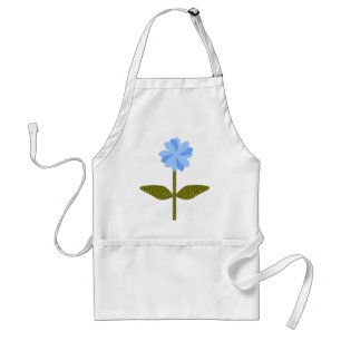 Delantal Aprón azul de la flor de margarita
