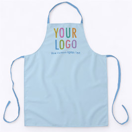 Delantal Aprón azul personalizado con nombre de logotipo Pe