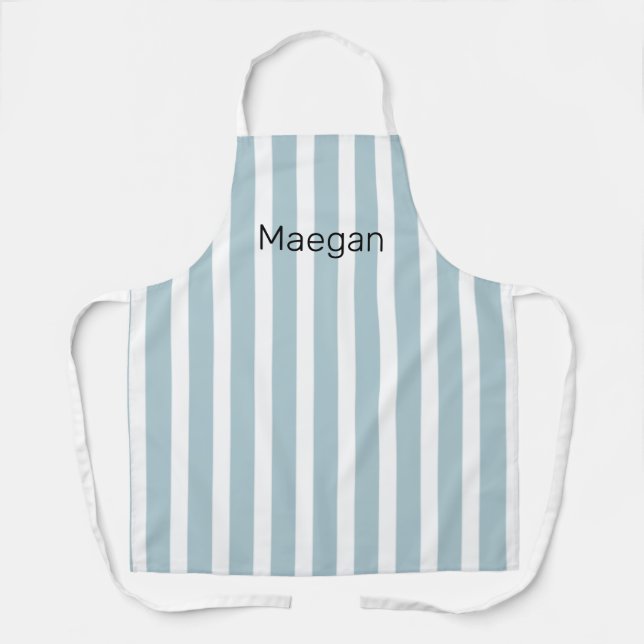 Delantal APRON AZUL y BLANCO (Anverso)
