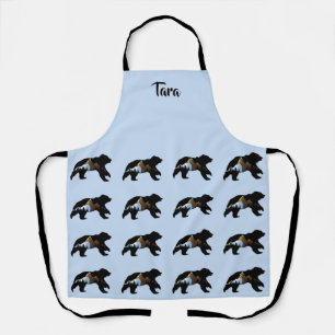 Delantal Apron Baby Blue Bear