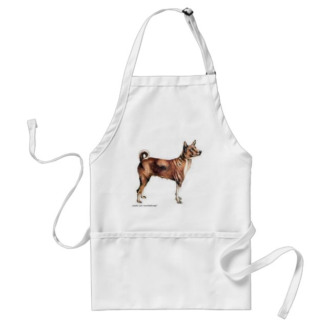 Delantal Apron: Basenji (Frente)